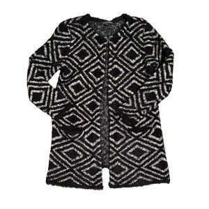 Geometric Eyelash Cardigan